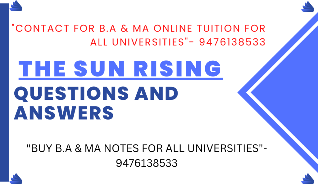 English Honours Notes